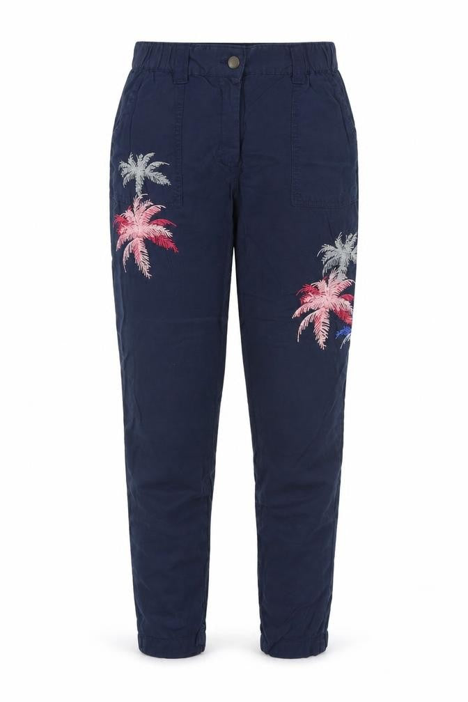 Front view of Next women’s black trousers, size UK 6, 27-inch leg