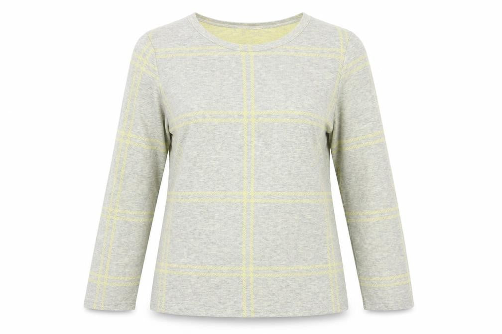 Front view of Tu women’s yellow basic blouse, size UK 8