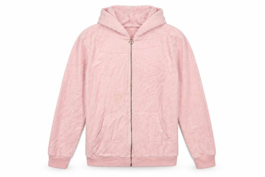 Front view of Papaya women’s pink jacket, size L