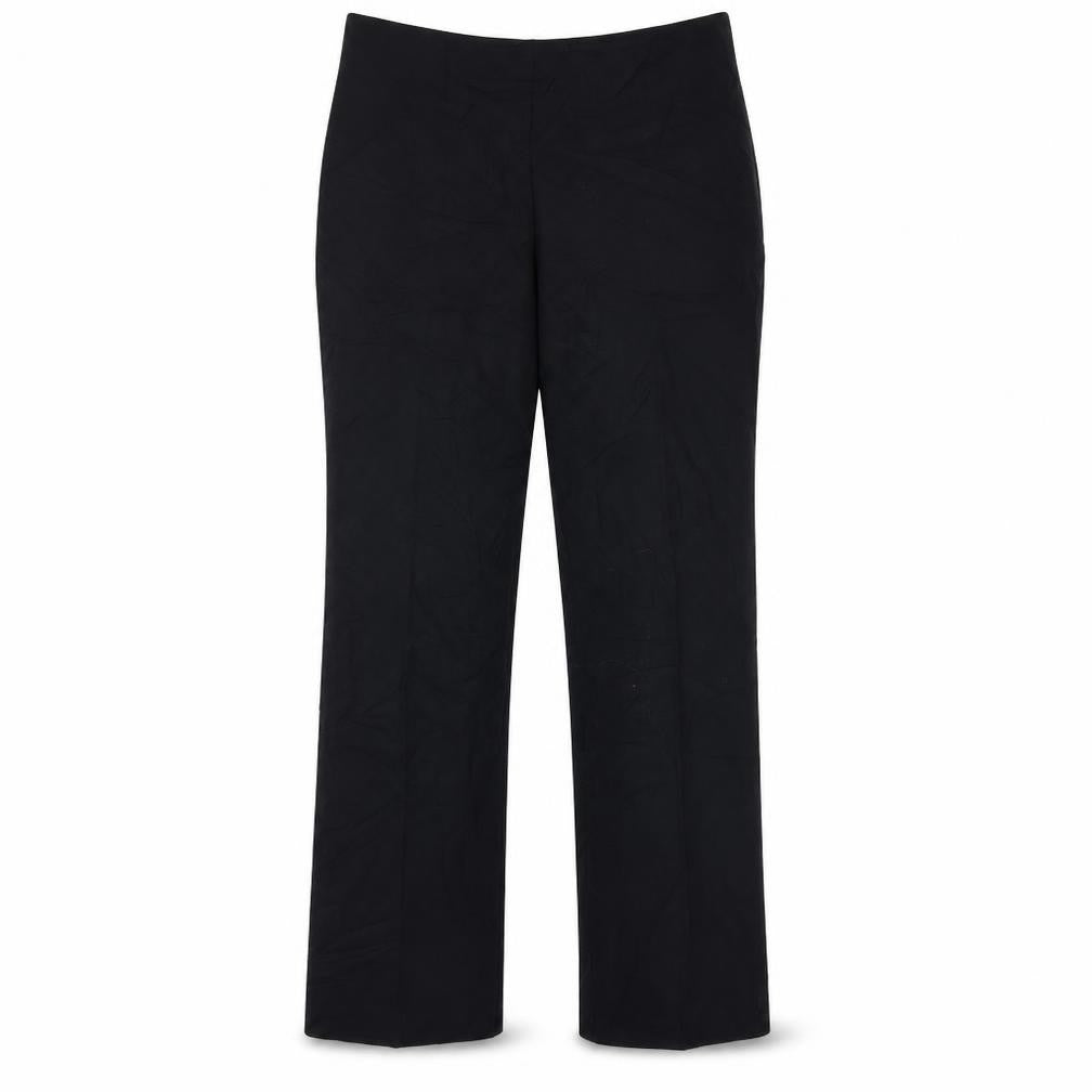 Front view of Marks & Spencer women’s black trousers, size UK 12, 29-inch leg