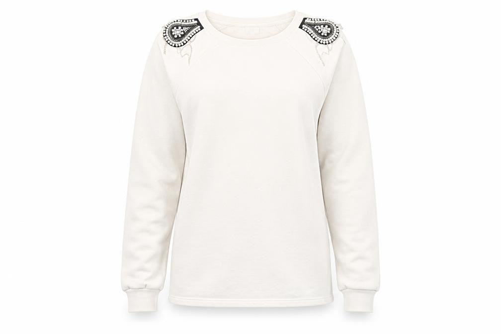 Front view of River Island women’s multicoloured jumper, size S