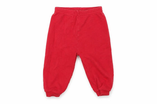 Front view of George Baby Red Jogger Trousers, size 9, Months