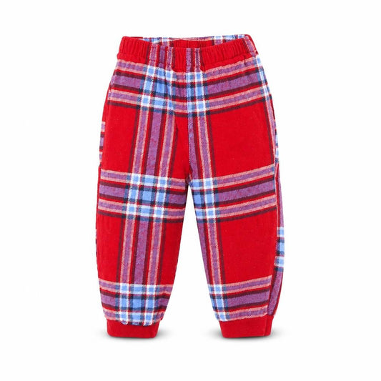 Front view of George Baby Multicoloured Check Pyjama Pants, size 9-12, Months