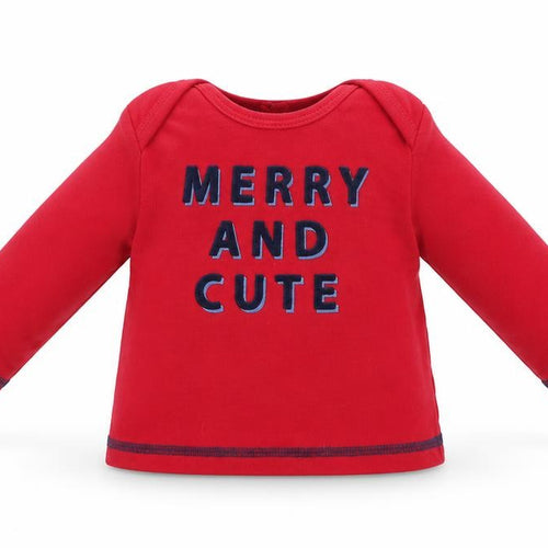 George Baby Red    Pyjama Top Size 0-3 Months  - Christmas top