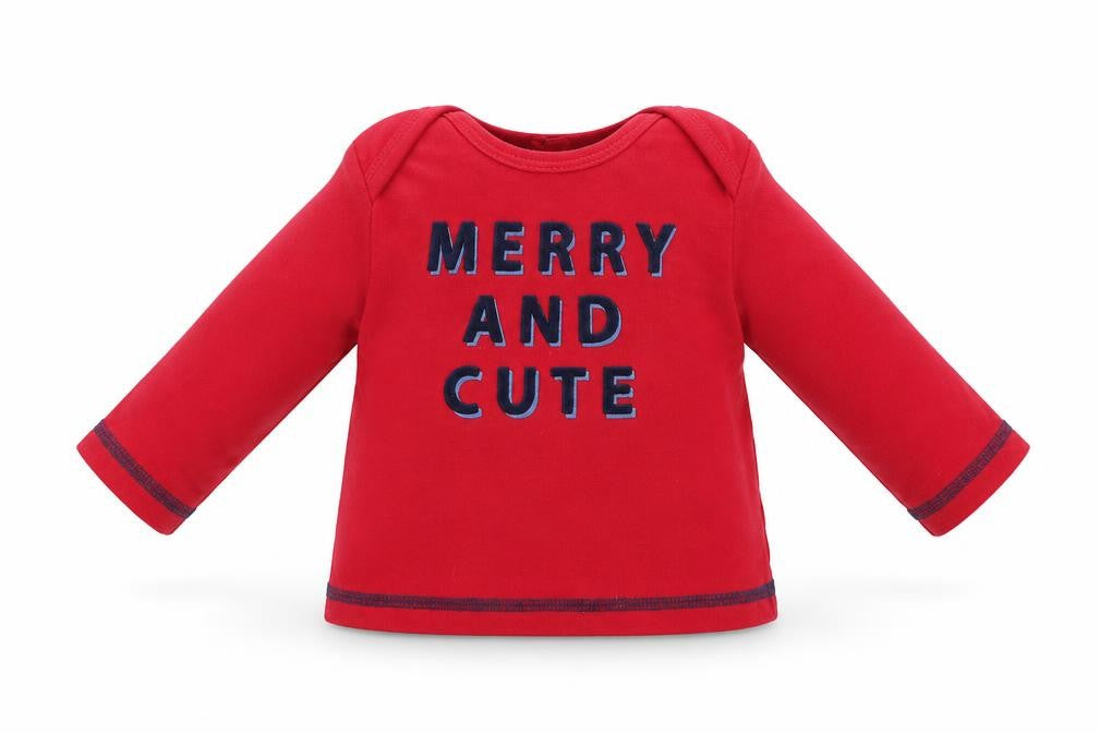 George Baby Red    Pyjama Top Size 0-3 Months  - Christmas top