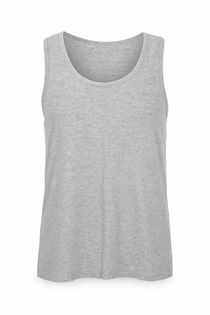 Front view of Authentic Authentic U-Wear women’s grey basic tank, size L