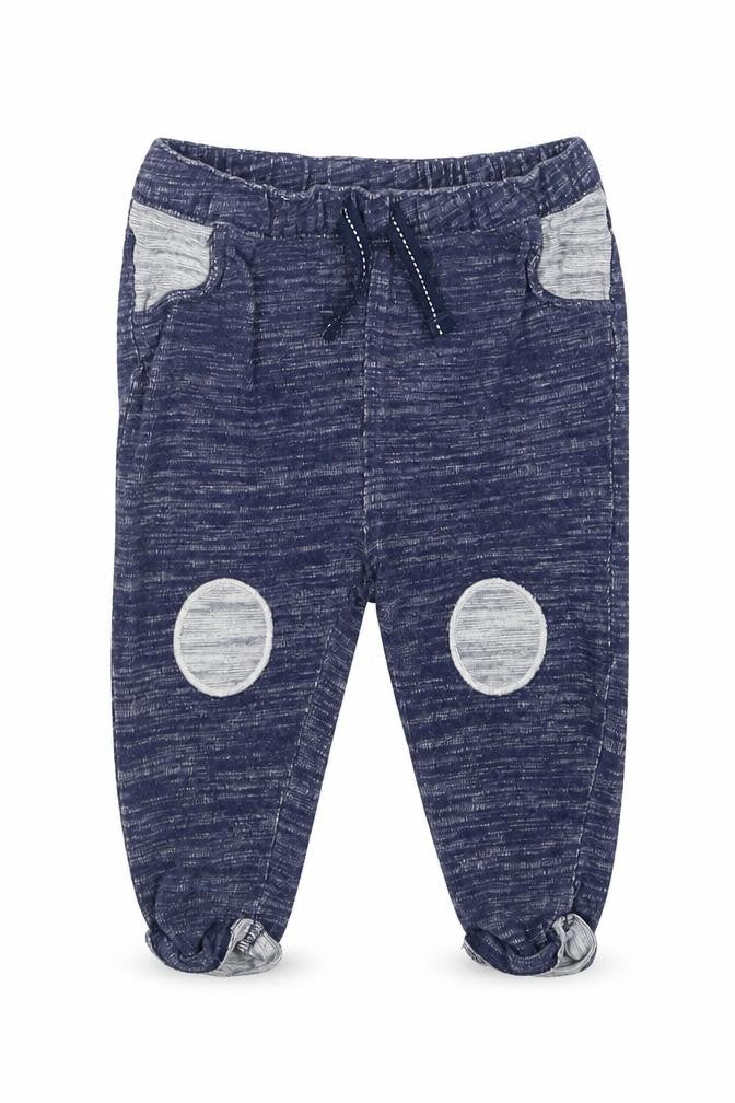 Front view of Next boys’ blue sweatpants, size 6-9, months