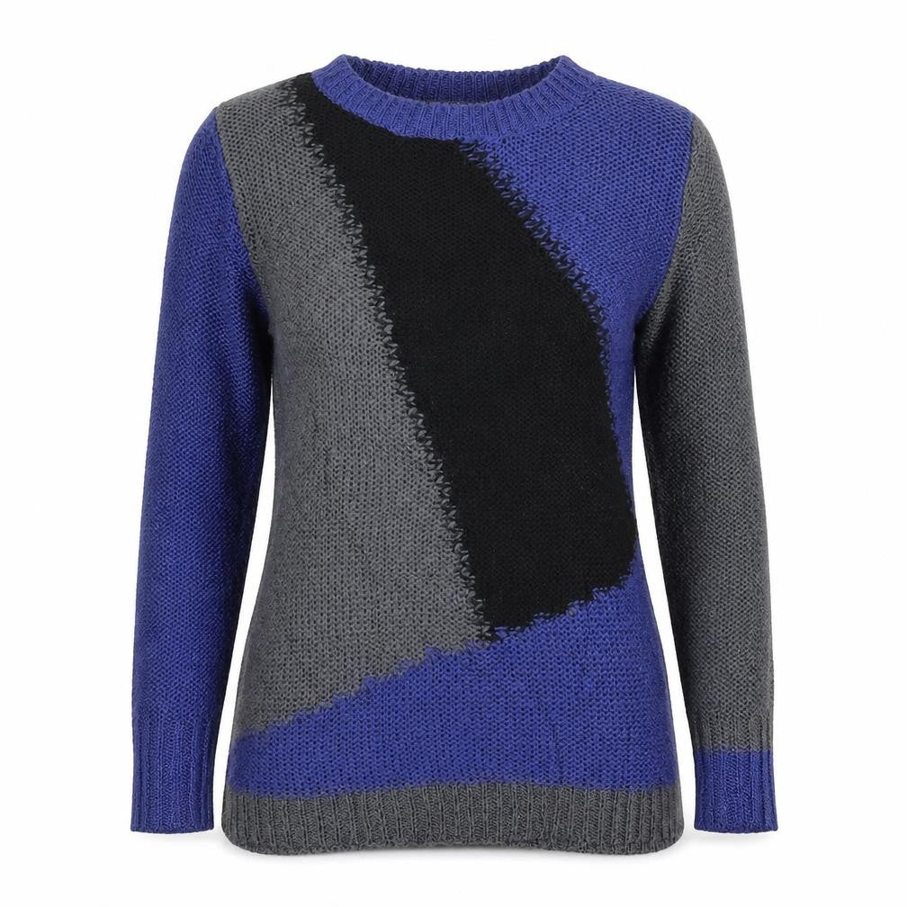 Front view of Influence women’s multicoloured jumper, size UK 10