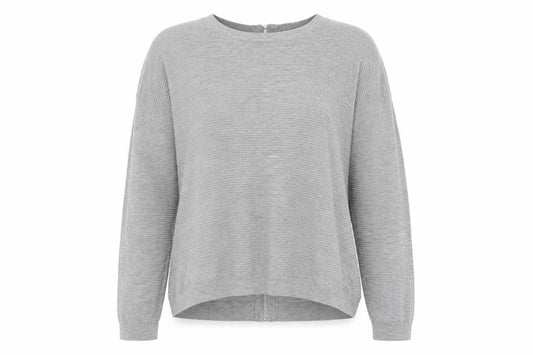 Front view of Next women’s grey jumper, size UK 12