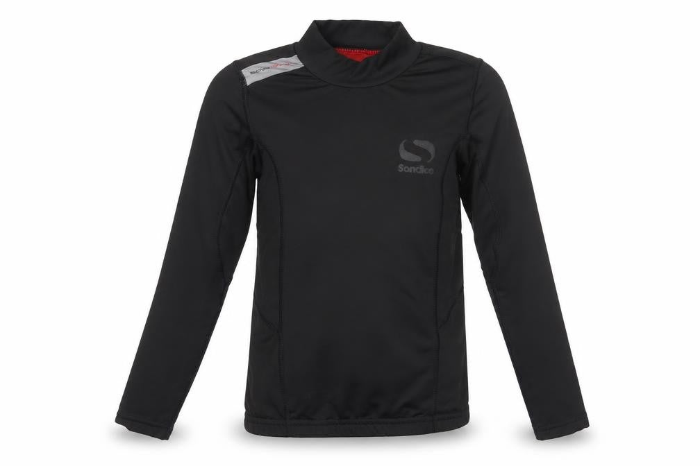 Front view of sandico boys’ black basic t-shirt, size 7-8, years