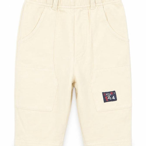 George Baby Beige   Jogger Trousers Size 3-6 Months