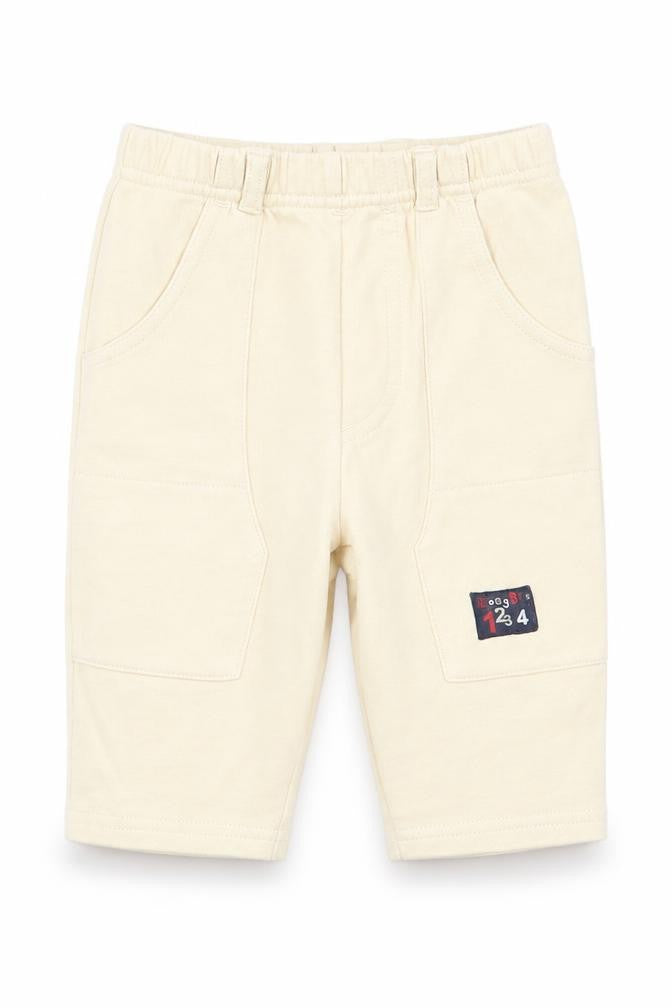 George Baby Beige   Jogger Trousers Size 3-6 Months