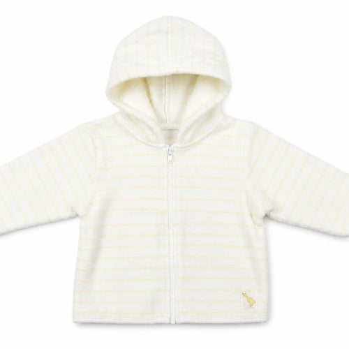 George Baby White Striped  Full Zip Jumper Size 3-6 Months