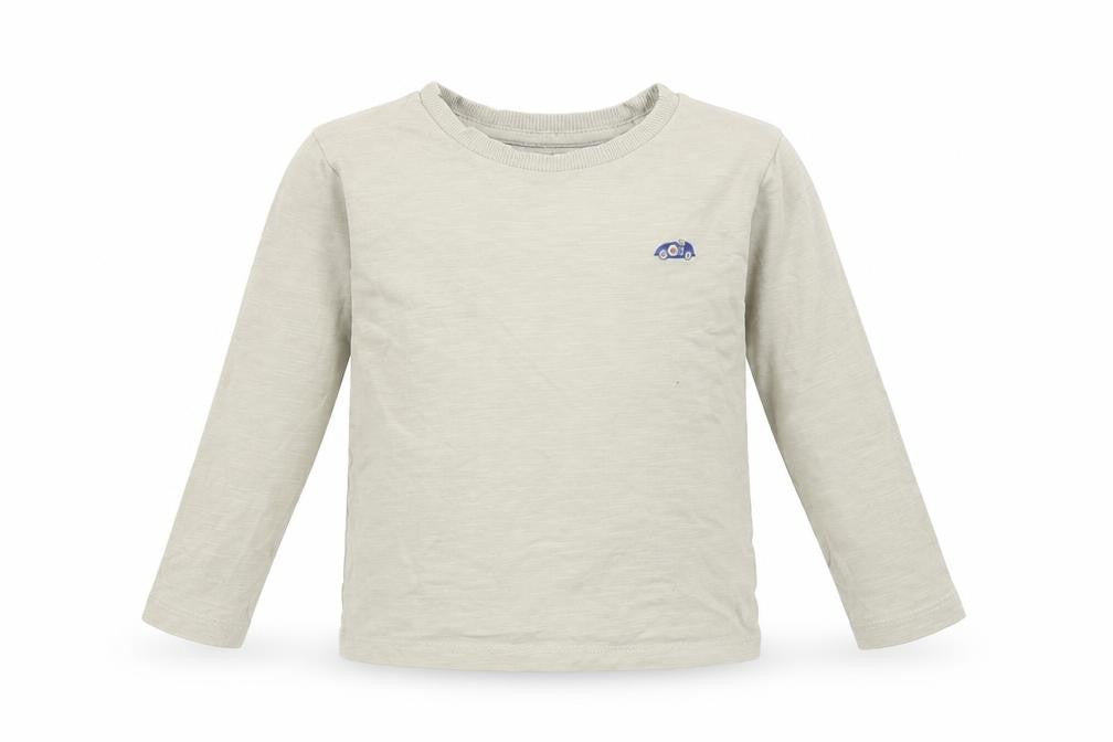 Front view of Next girls’ brown basic t-shirt, size 2-3, years