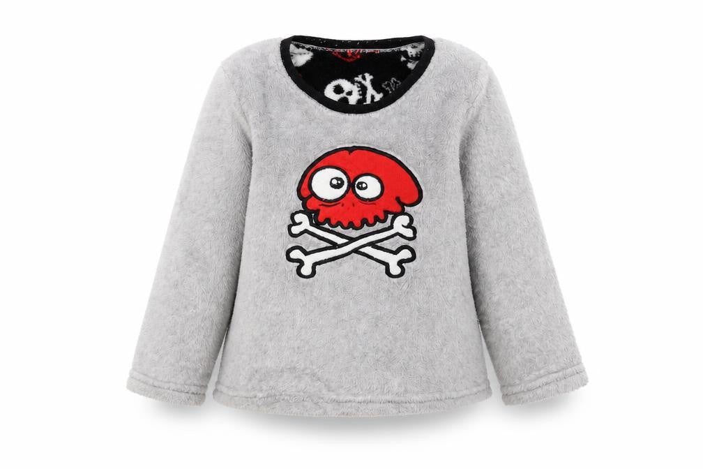 Front view of Primark girls’ grey jumper, size 5-6, years