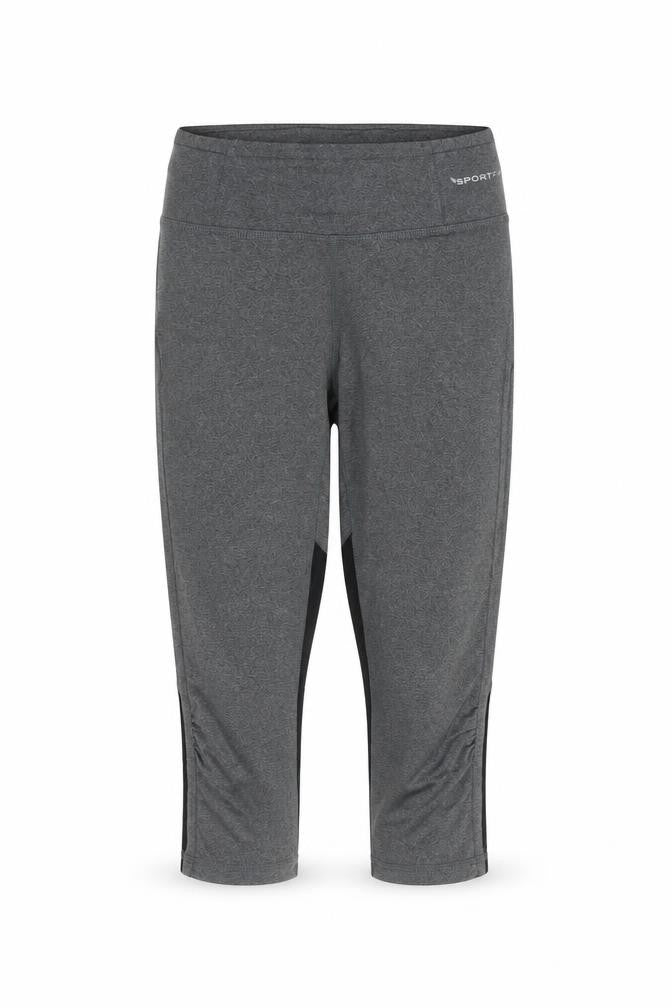 SportFX Womens Grey   Cropped Leggings Size 6 L20 in