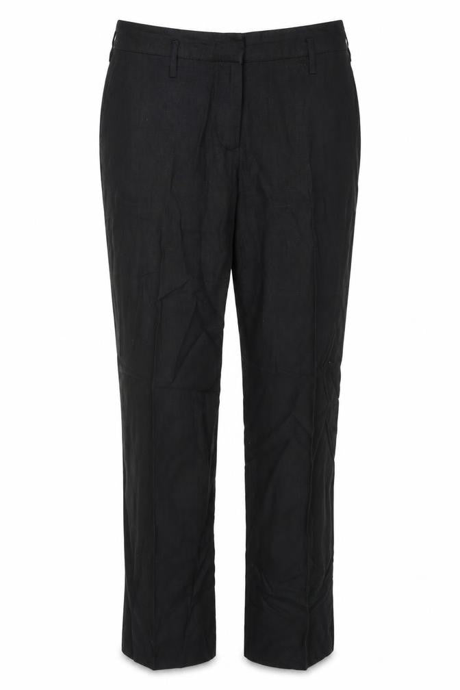 Front view of Blindaje women’s black trousers, size UK 46, 30-inch leg