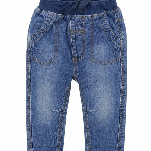 George Boys Blue  Denim Cargo Jeans Size 6-9 Months