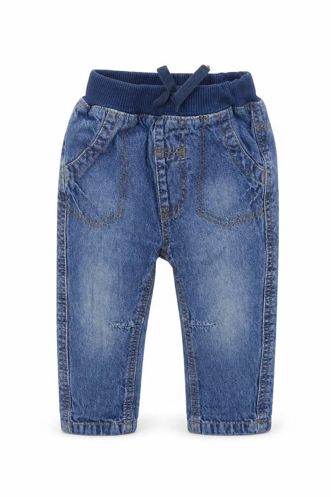 George Boys Blue  Denim Cargo Jeans Size 6-9 Months