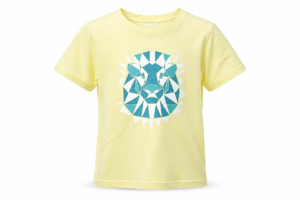 Front view of SOOBE boys’ yellow basic t-shirt, size 6, years