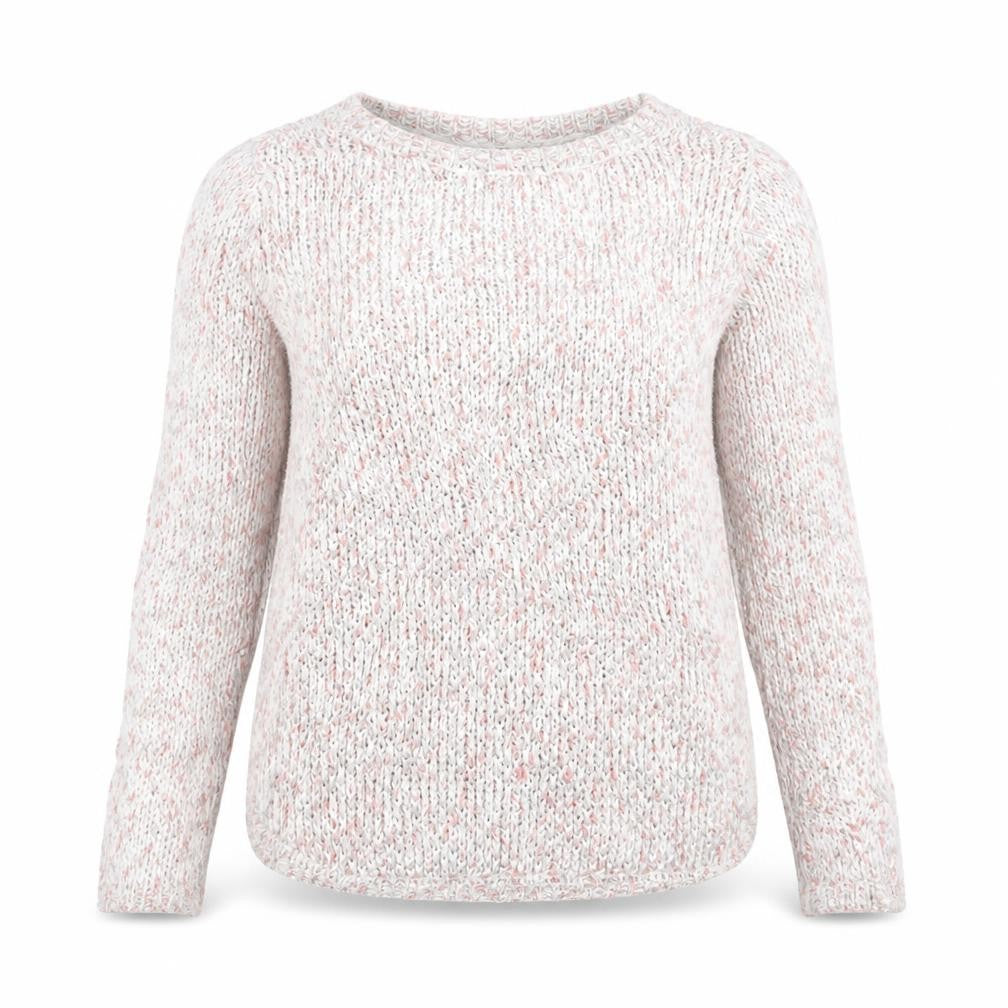 Front view of BHS women’s grey knit jumper, size UK 10