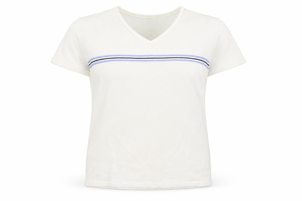 Front view of Beach Club women’s white jumper, size L