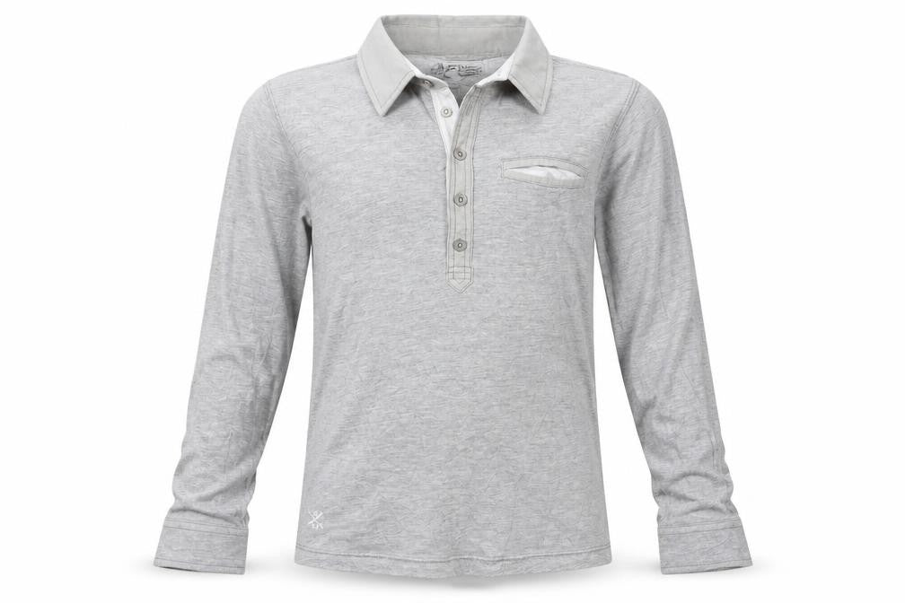 Front view of Next boys’ grey jersey basic t-shirt, size 9, years