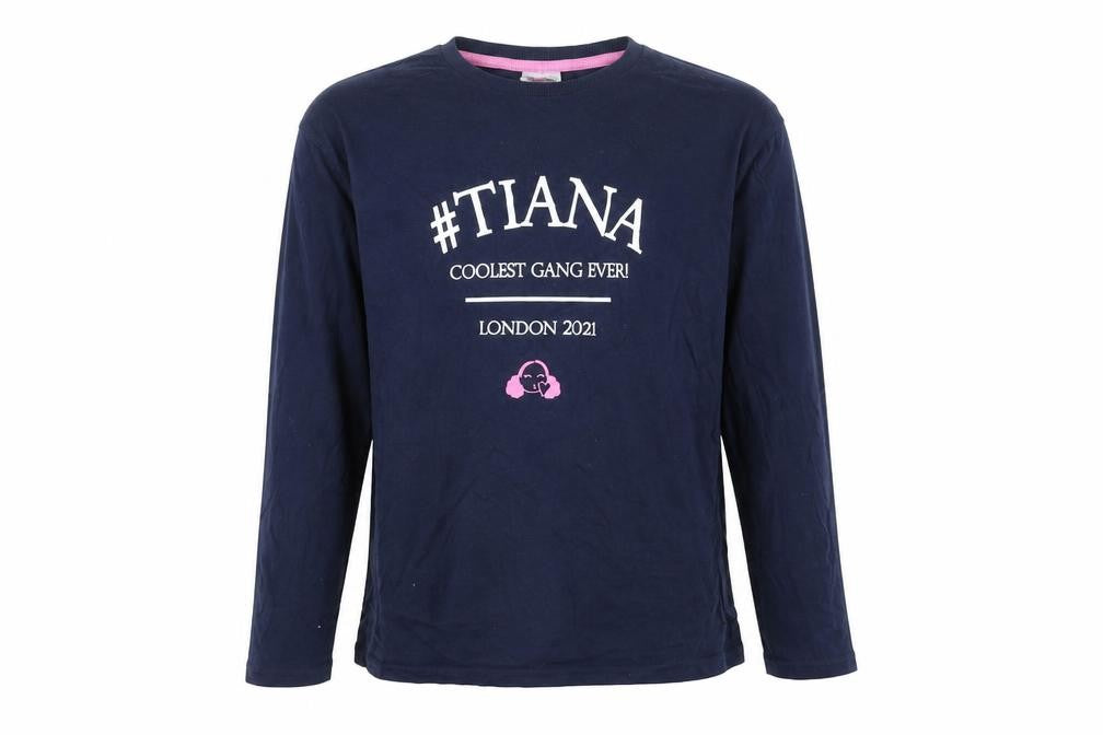 George Girls Blue   Basic T-Shirt Size 10-11 Years  - #tiana