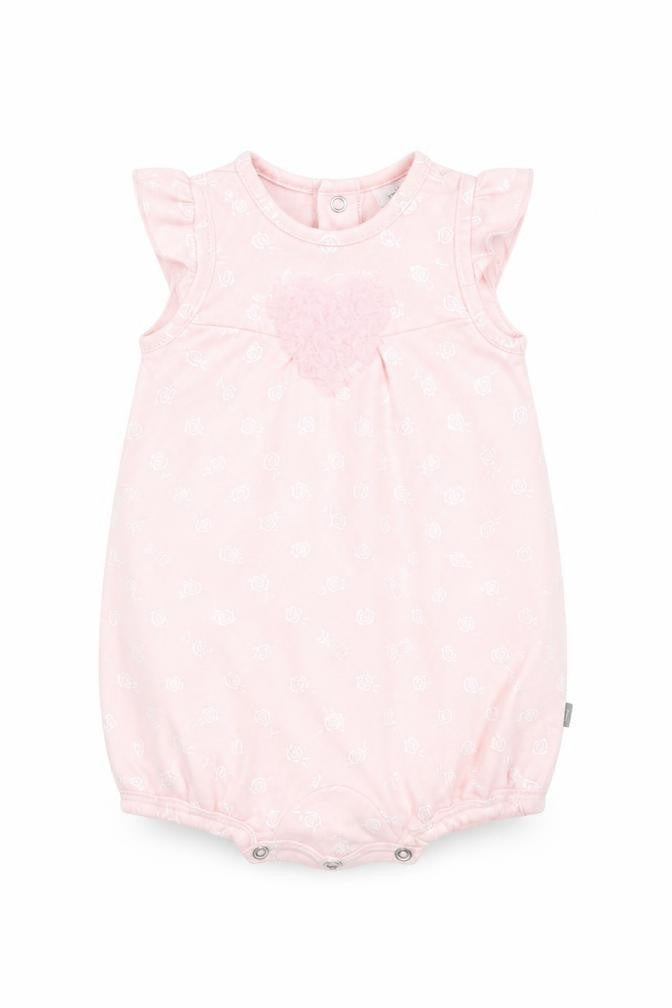 Petti lem Girls Pink Floral  Babygrow One-Piece Size 6-9 Months