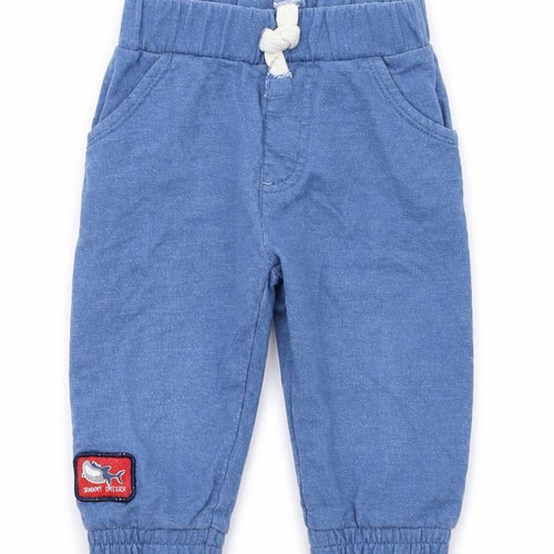 Crafted Boys Blue   Sweatpants Trousers Size 6-9 Months