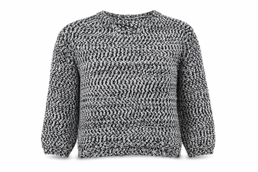 Front view of Yet Again women’s multicoloured knit jumper, size S