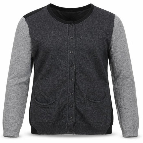 Benedetta B Womens Grey  Knit Cardigan Jumper Size M
