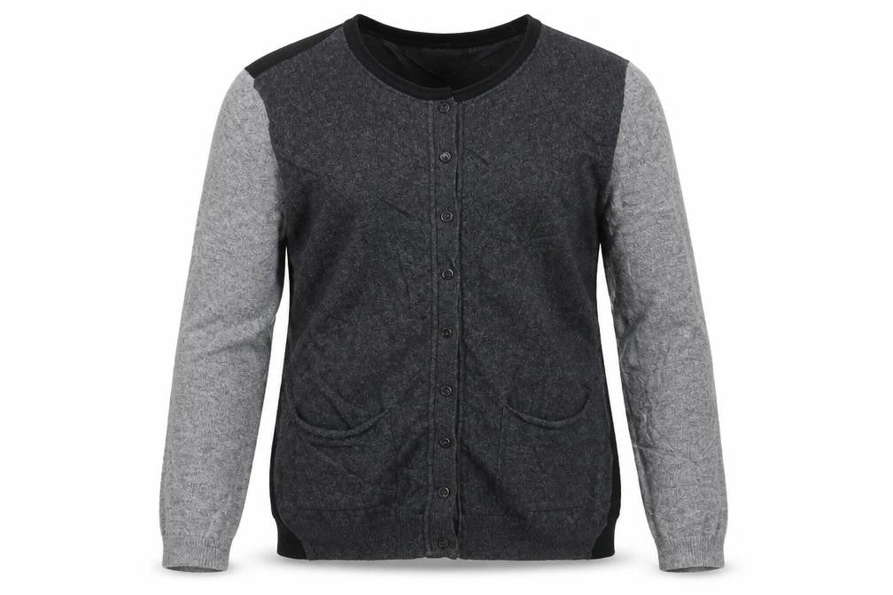 Benedetta B Womens Grey  Knit Cardigan Jumper Size M