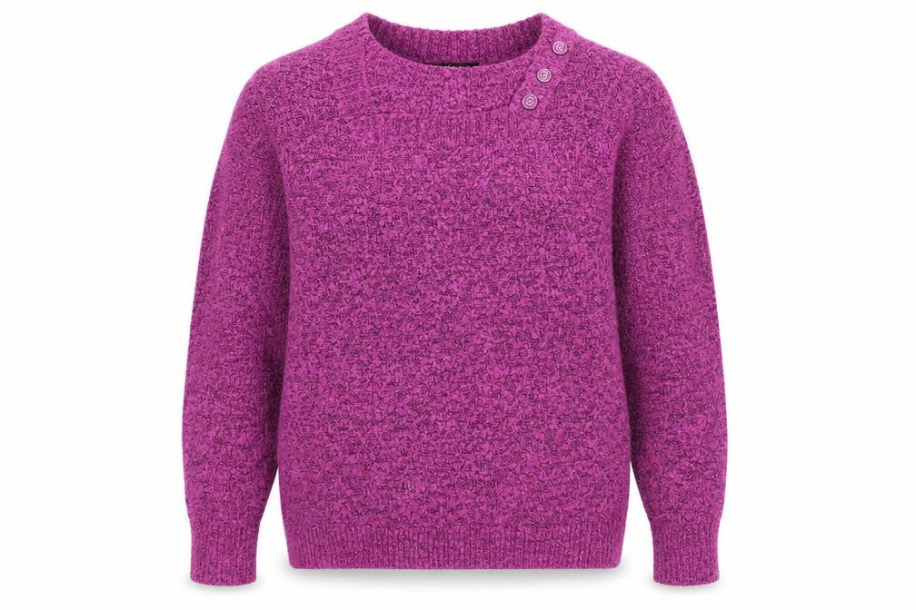 BM Womens Pink  Knit Pullover Jumper Size M