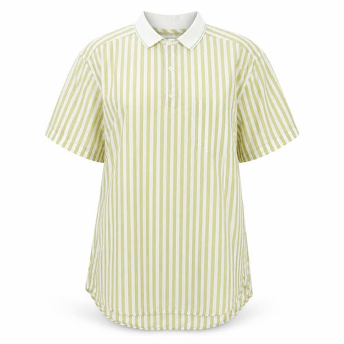 Stefanel Girls Green Striped  Tunic T-Shirt Size L