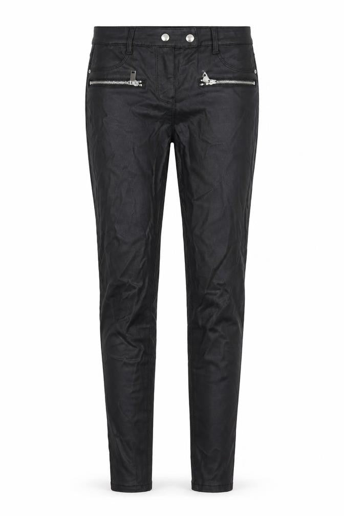 Front view of Next women’s black trousers, size UK 8, 27-inch leg