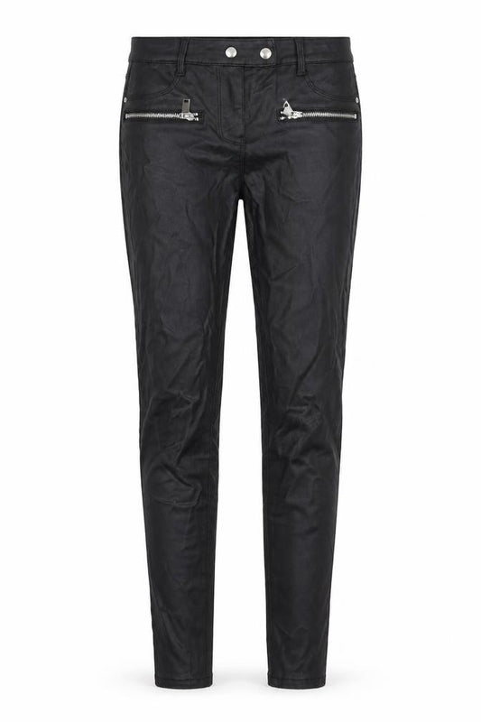 Front view of Next women’s black trousers, size UK 8, 27-inch leg