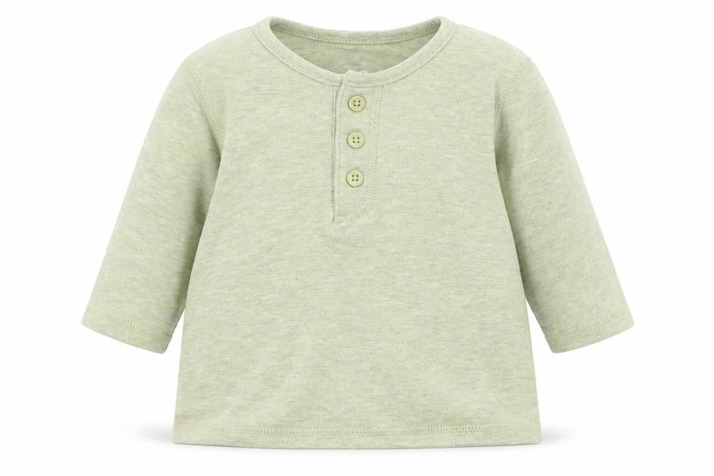 Front view of George Baby Green Basic T-Shirt, size 3-6, Months