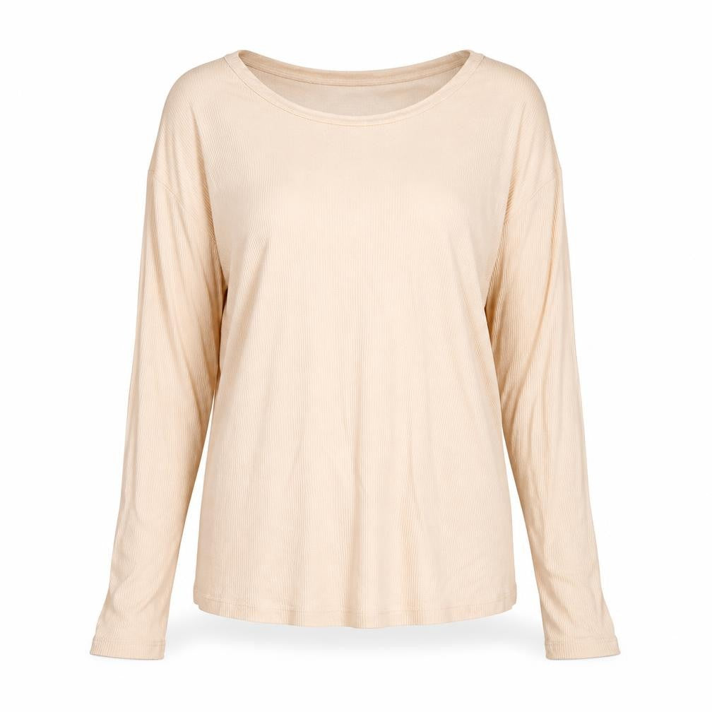 Front view of ASOS women’s pink basic blouse, size UK 8