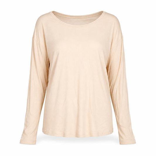 Front view of ASOS women’s pink basic blouse, size UK 8