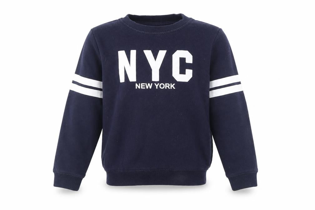 Front view of yd girls’ blue jumper, size 8, years