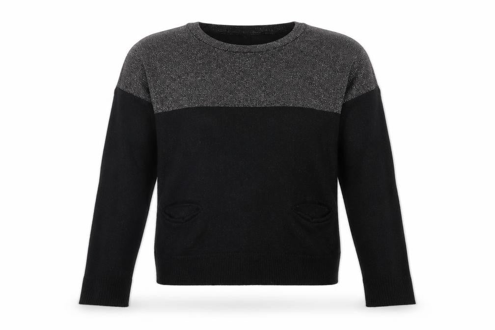 Front view of Divided women’s grey jumper, size UK 12