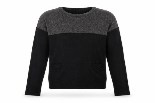 Front view of Divided women’s grey jumper, size UK 12