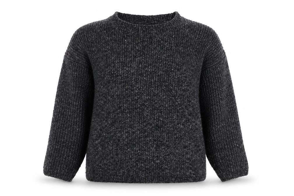 Front view of Sunshine Soul women’s grey jumper, size S
