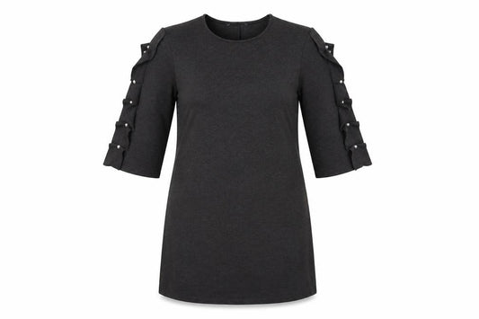 Front view of Primark women’s grey a-line, size UK 8