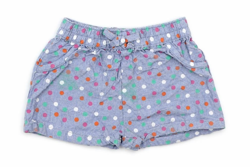 Jainco Girls Blue Polka Dot  Cropped Trousers Size 6-9 Months