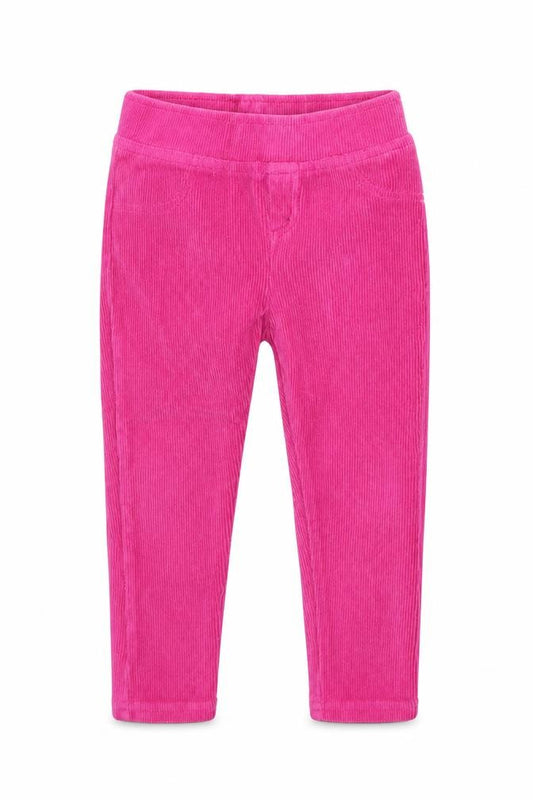 Front view of Nutmeg girls’ pink sweatpants, size 2, years
