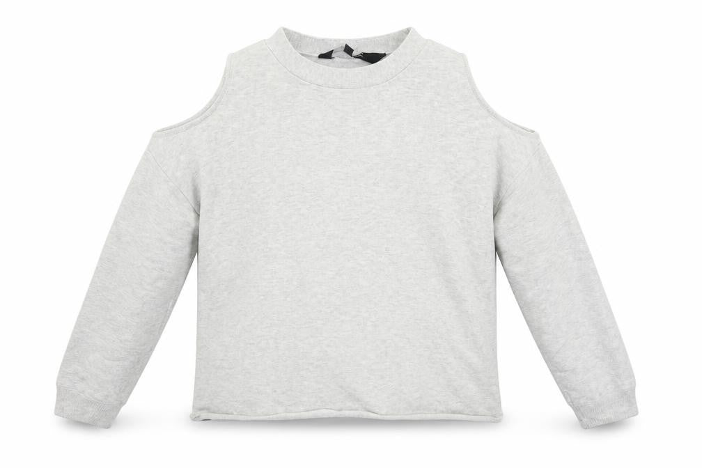 Front view of New Look girls’ grey jumper, size 12-13, years