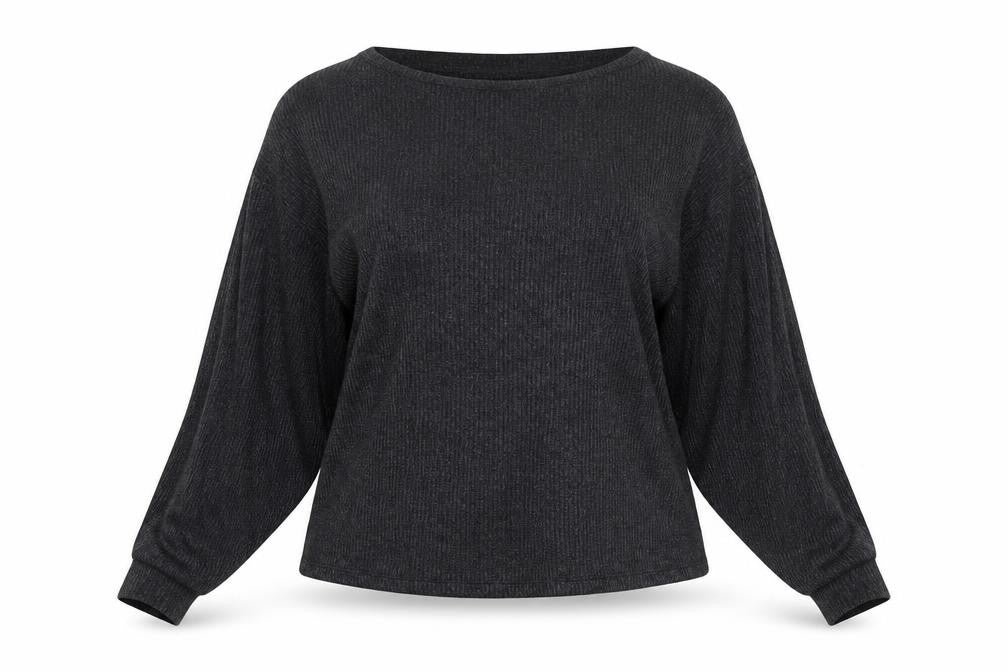 Front view of New Look women’s grey basic blouse, size S
