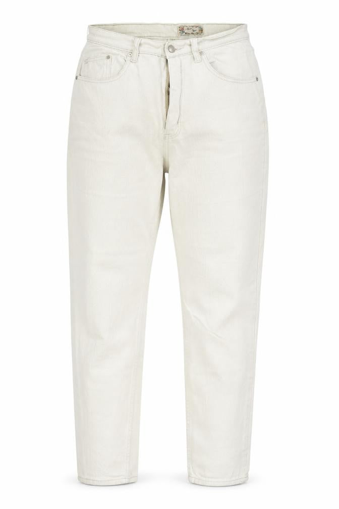Fleur Bleue Womens Beige  Denim Straight Jeans Size 10 L29 in